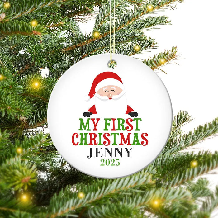 My First Round Porcelain Ornament
