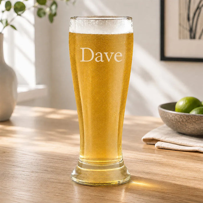 Name Engraved Premium Beer Glass