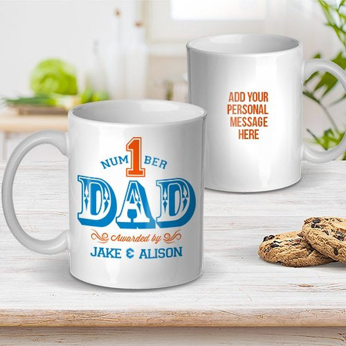 Number 1 Dad Ceramic Mug