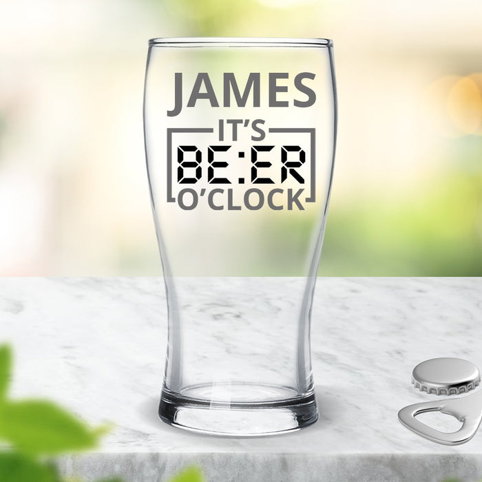 O'Clock Coloured Standard Beer Glass