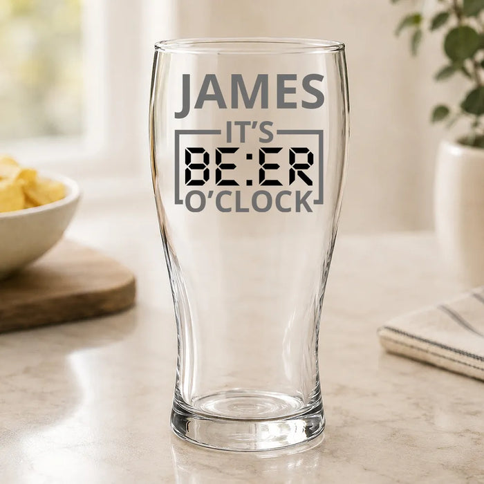 O'Clock Coloured Standard Beer Glass