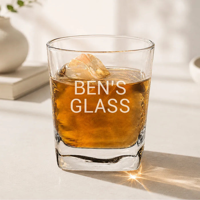Person's Engraved Tumbler Glass