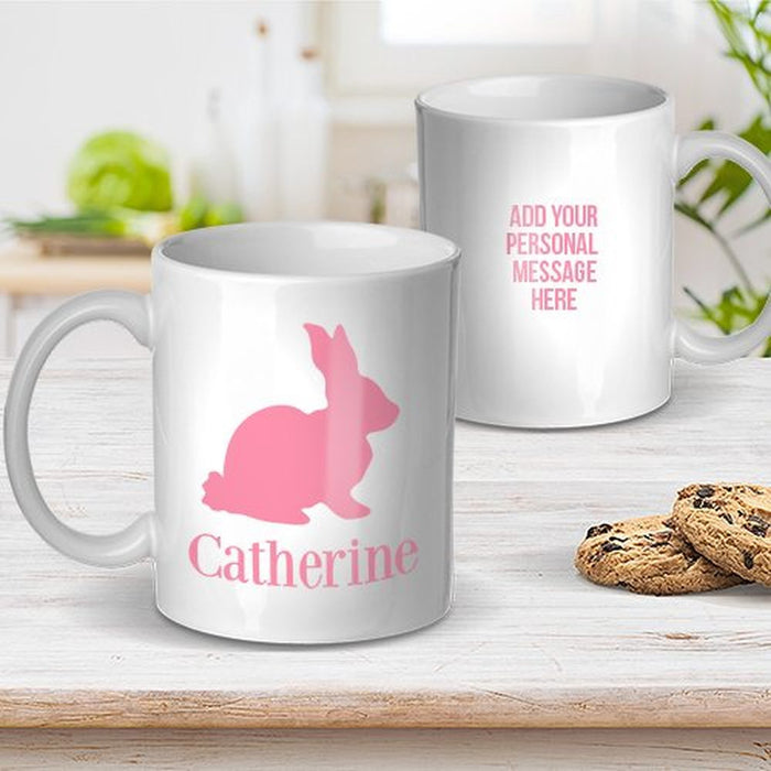Pink Bunny Ceramic Mug