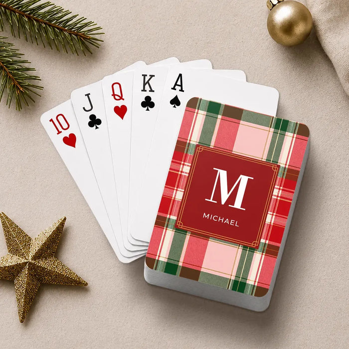 Christmas Tartan Playing Cards