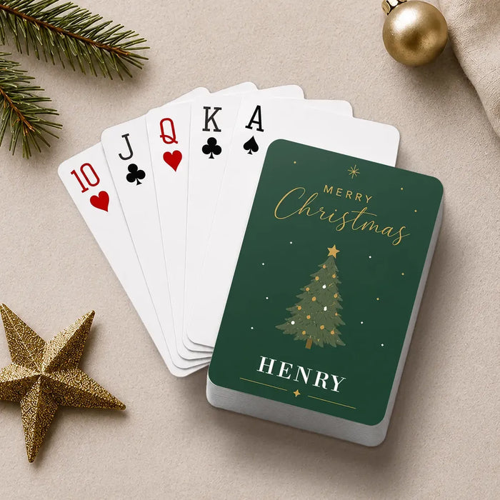 Elegant Christmas Playing Cards