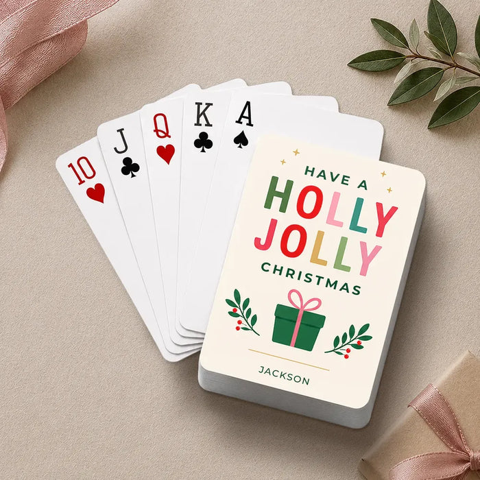 Holly Jolly Playing Cards