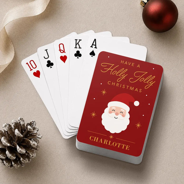 Jolly Santa Playing Cards