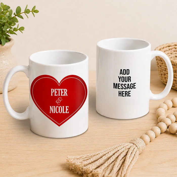 Red Heart Coffee Mug