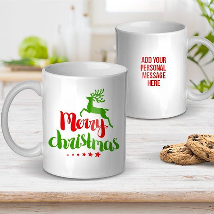 Reindeer Christmas Ceramic Mug
