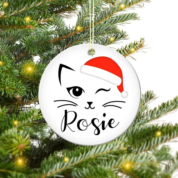 Rosie Round Porcelain Ornament