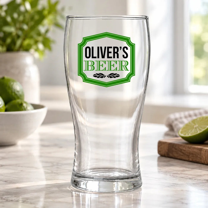 Sign Coloured Standard Beer Glass