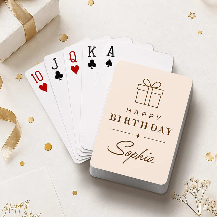 Simple Gift Playing Cards