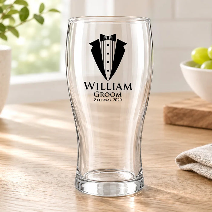 Suit Coloured Standard Beer Glass