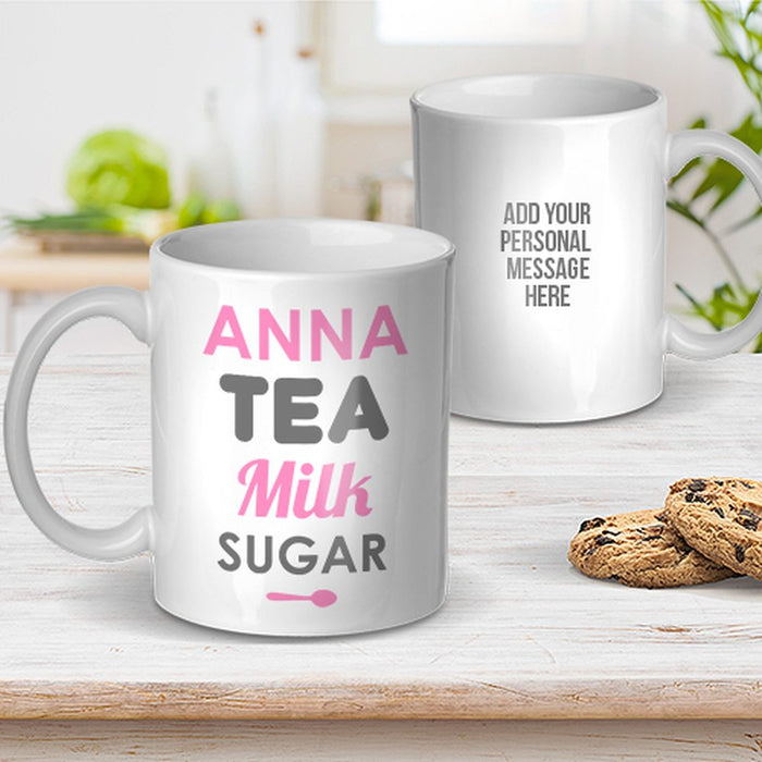 Tea Milk Sugar Ceramic Mug