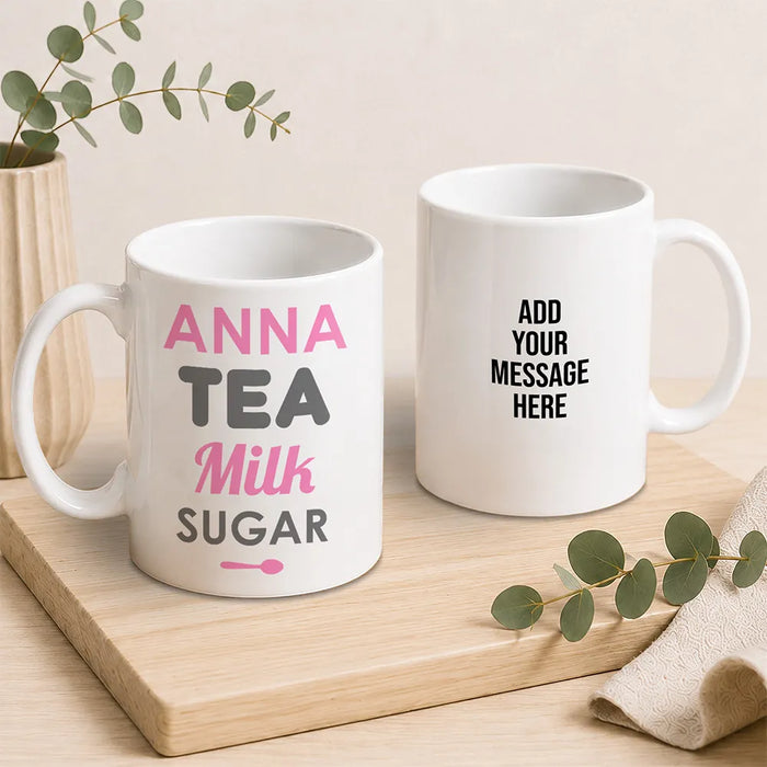 Tea Milk Sugar Coffee Mug