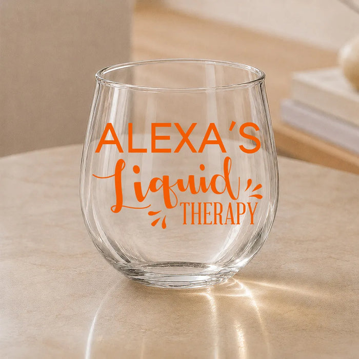 Therapy Coloured Stemless Wine Glass