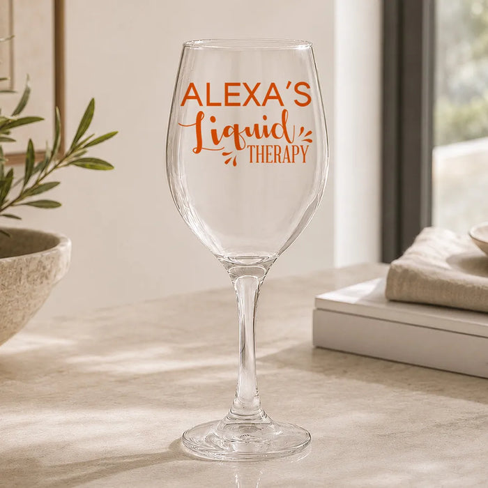 Therapy Coloured Wine Glass