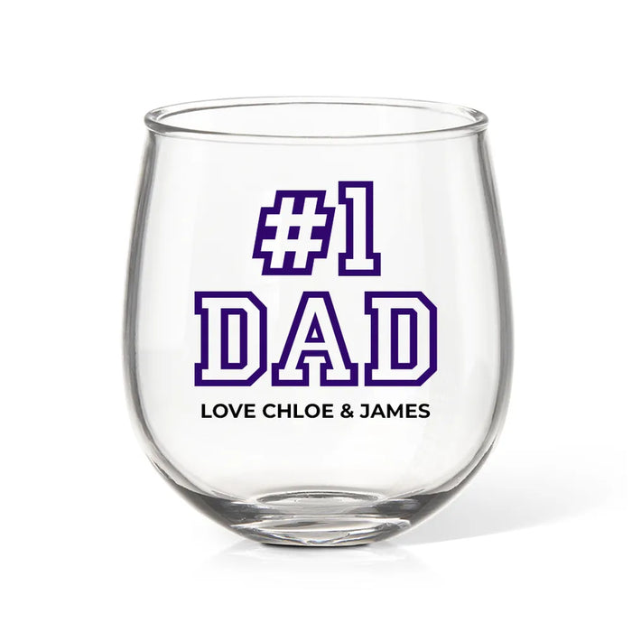 #1 Coloured Stemless Wine Glass