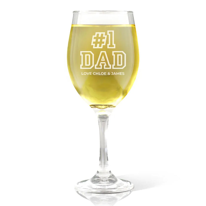 #1 Engraved Wine Glass