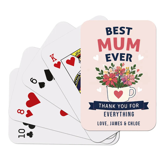 Best Ever Flowers Playing Cards