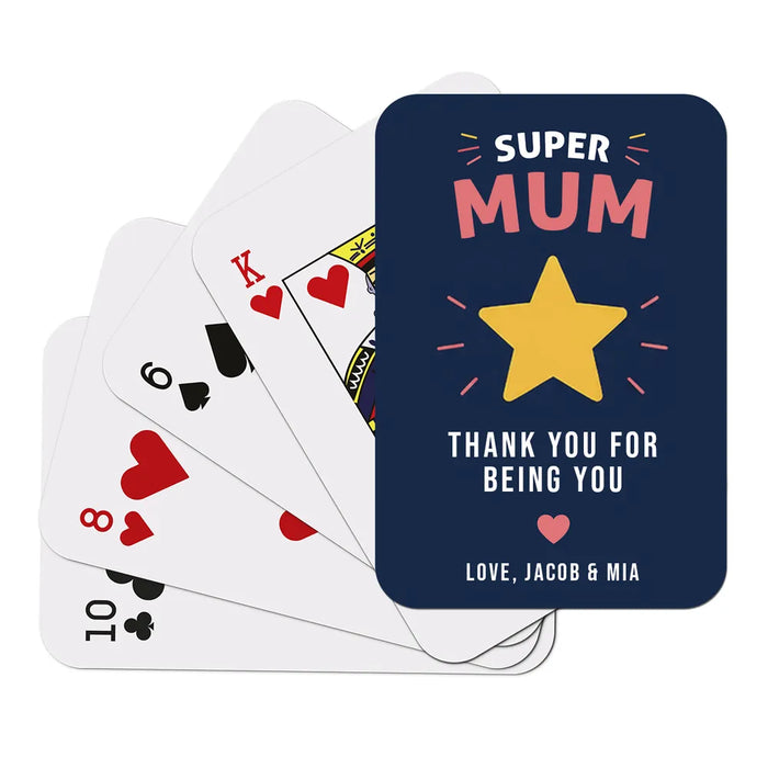 Super Mum Playing Cards