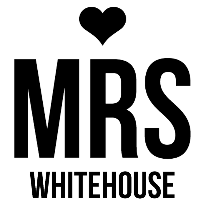 Mrs Heart Engraved Champagne Glass