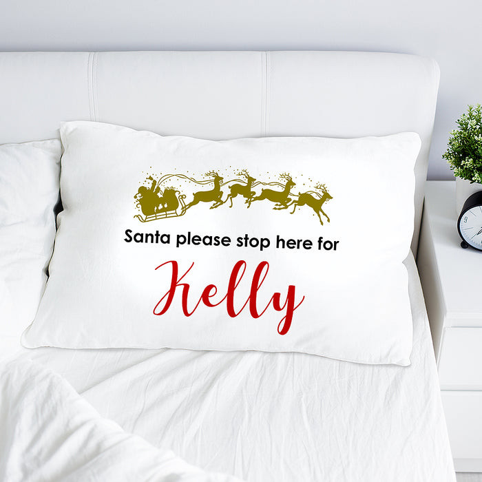 Stop Here Pillow Case
