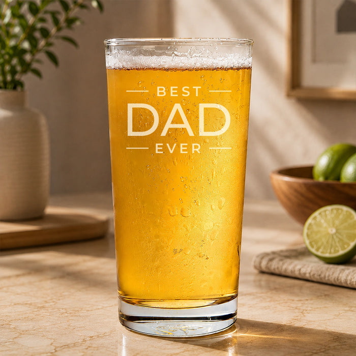 Best Ever Stacked Engraved Pint Glass