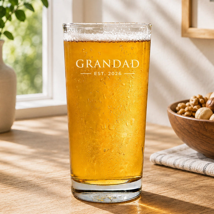Established Engraved Pint Glass