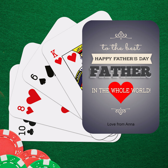 Best Father Playing Cards