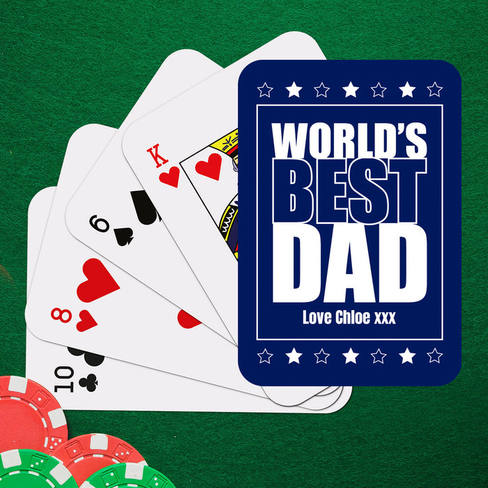 World's Best Dad Playing Cards