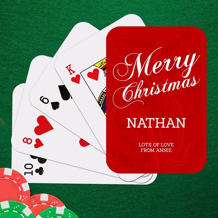 Merry Christmas Playing Cards