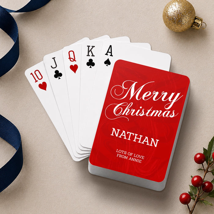 Merry Christmas Playing Cards