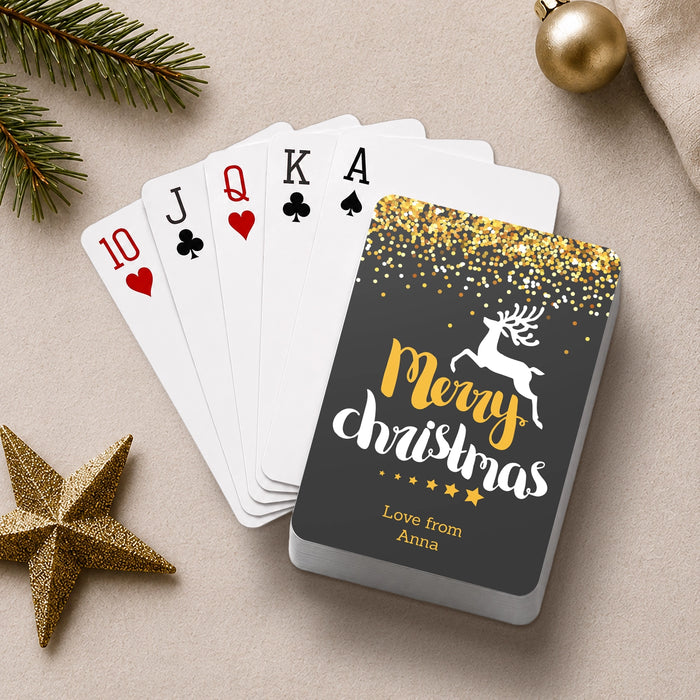 Reindeer Christmas Playing Cards