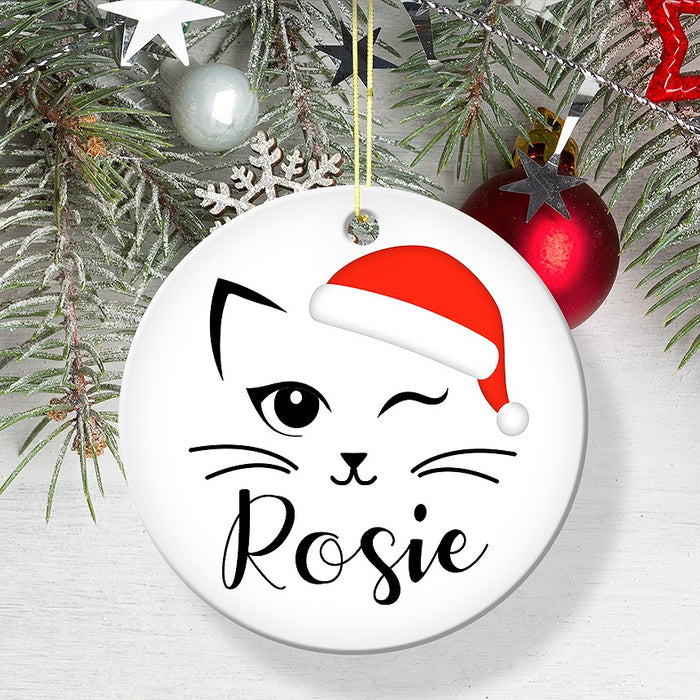 Rosie Round Porcelain Ornament