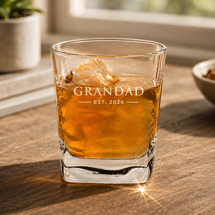 Established Engraved Tumbler Glass