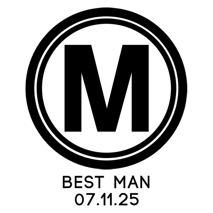 Initial Engraved Standard Beer Glass
