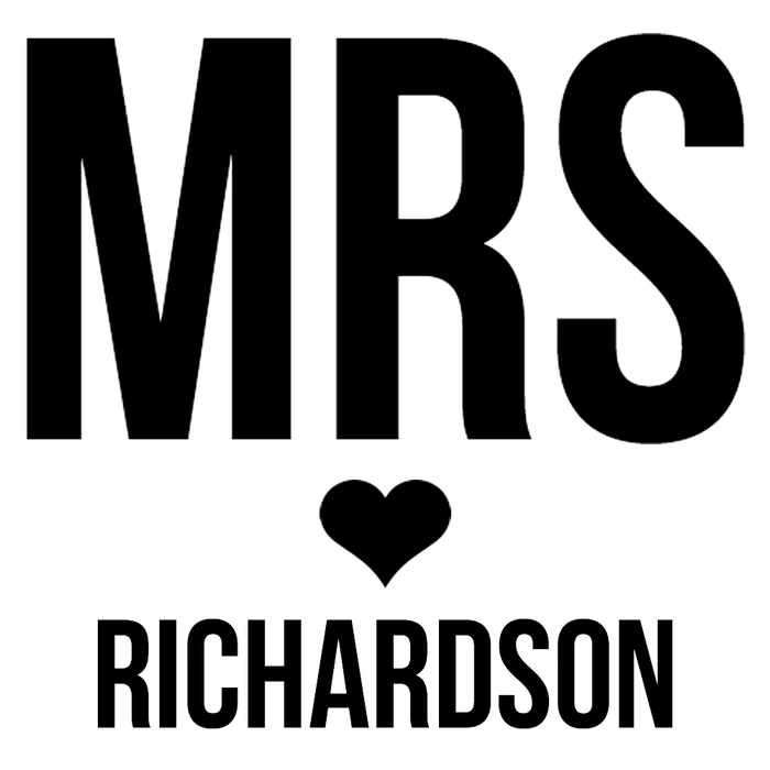 Mrs Love Engraved Wine Glass