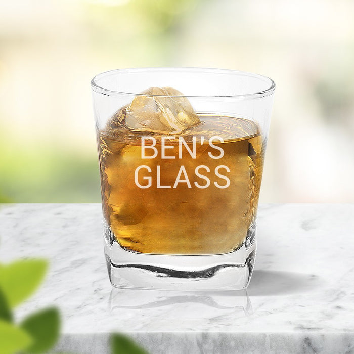 Person's Engraved Tumbler Glass