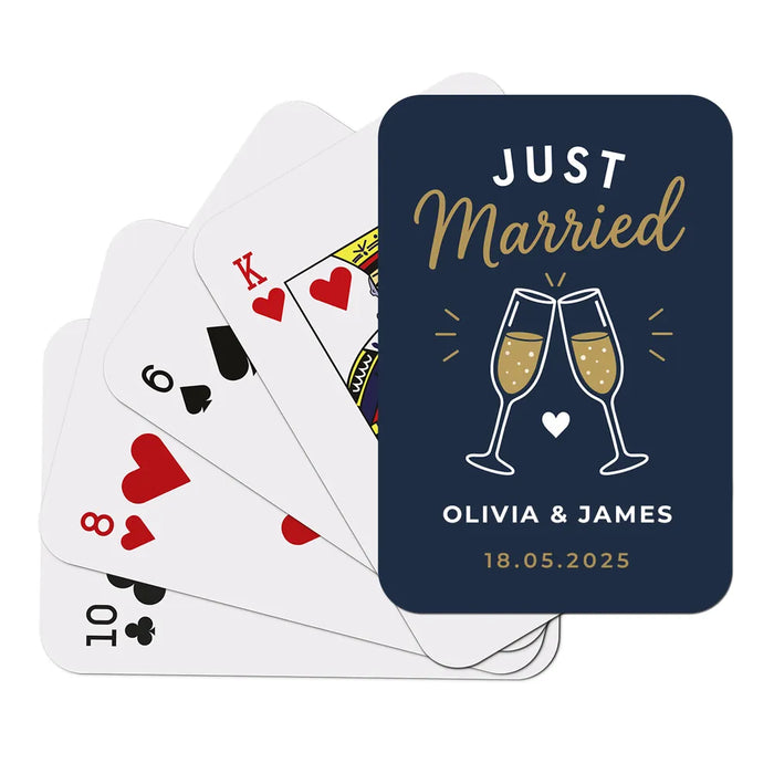 Just Married Playing Cards