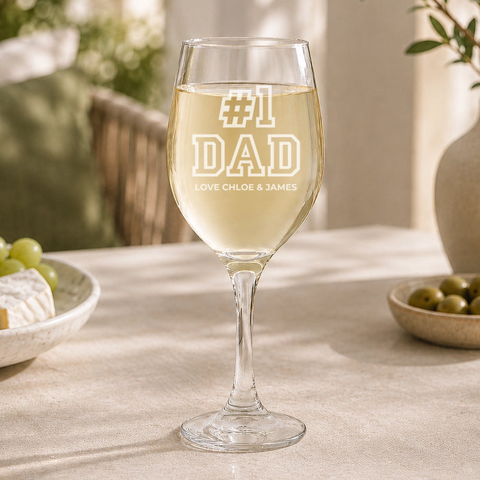 #1 Engraved Wine Glass