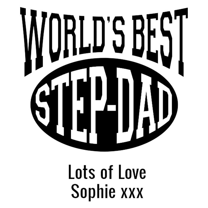 World's Best Step Dad Engraved Standard Beer Glass