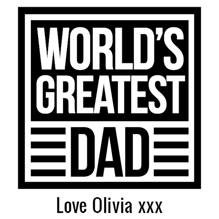 World's Greatest Dad Engraved Premium Beer Glass