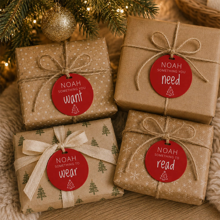 Acrylic Gift Tag - Set of 4