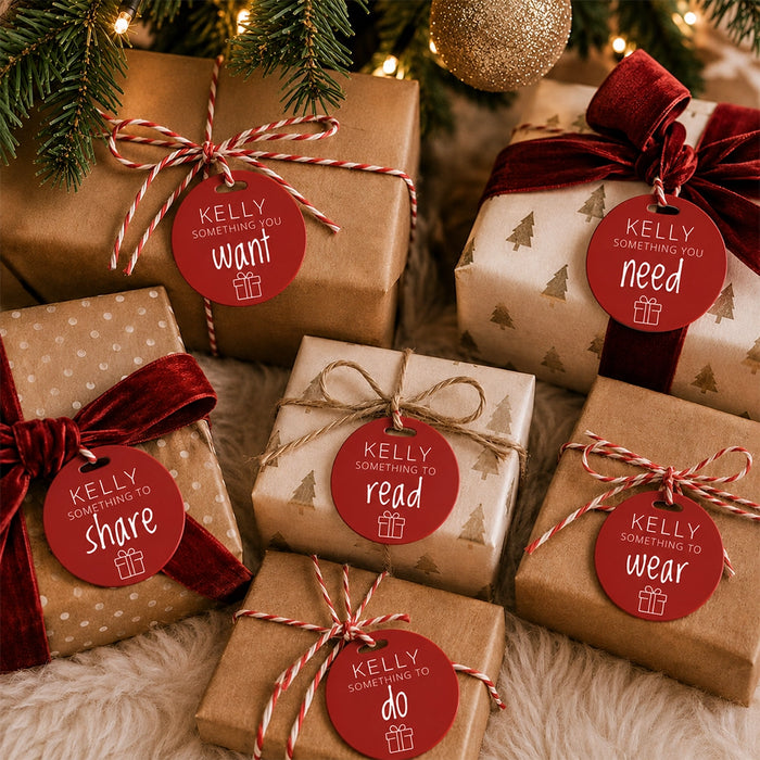 Acrylic Gift Tag - Set of 6